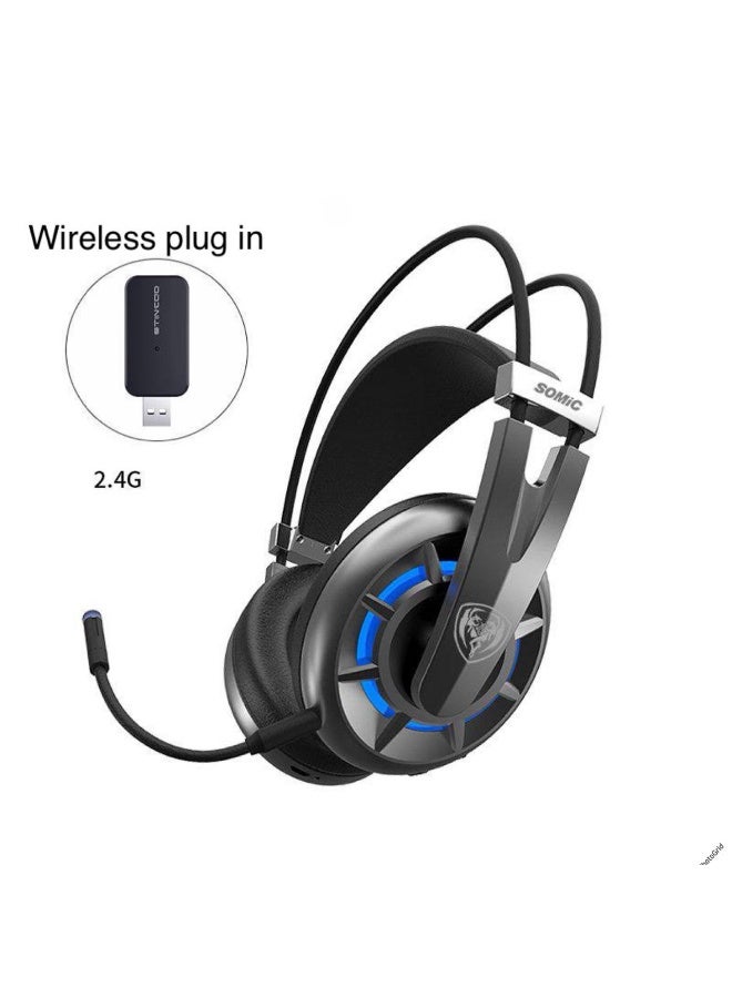 سوميك سماعة رأس G939AIR  للألعاب لاسلكية 2.4 جيجاهرتز بصوت محيطي 7.1 قناة مع ميكروفون - Image 1